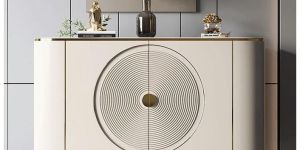 Wooden Modern Storage Console Cabinet