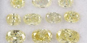 NATURAL YELLOW COLOR OVAL SHAPE DIAMOND ENGAGAMENT WOMEN AND GIRLS GIFT JEWELLERY SET DIAMOND