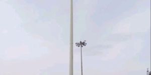 Galvanized Aluminium Flag High Mast Pole