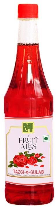 Tazgi E Gulab Rose Sharbat Syrup for Milk Drinks, 750ml
