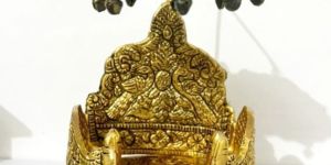 Gold Plated Aluminium Singhasan