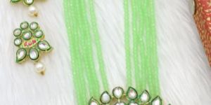 Kundan Meena Necklace