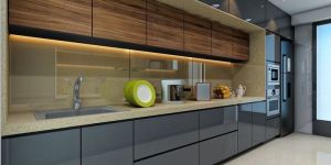Acrylic Shutter Modular Kitchen