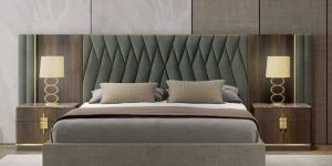 Dreamy Oasis Design Double Bed with Side Table