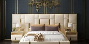 Euphoria Design Double Bed with Side Table