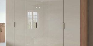 High Gloss Laminated Shutter Wardrobe