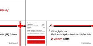 Vildagliptin 50 mg + Metformin SR1000 mg Tablet