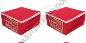 6 Pcs Combo Red Plain Storage Bag