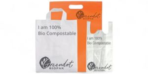Corn Starch Biodegradable Carry Bag