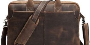 Leather Briefcase Laptop Bag