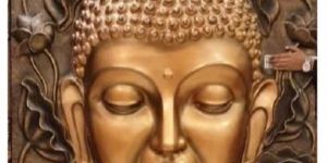 Handmade Fiber Buddha Wall Mural