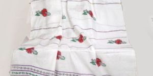 KSL-002 Khadi Cotton Kantha Stitch Saree