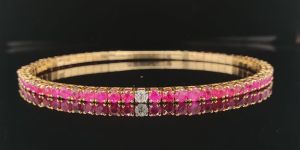 Ruby, Emerald, Sapphire Bracelets
