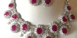 Ruby Necklace Set