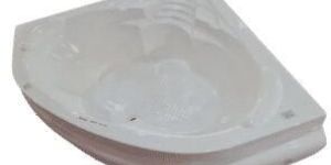 White Corner Bath Tub