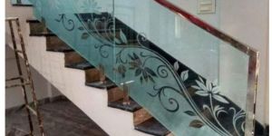 Stainless Steel Glass Railing Fabrication Work