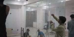 Toughened Glass Fixing Work