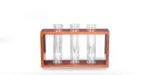 Teakwood Planter Stand with Glass Tube