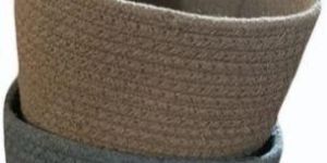 Rectangular Cotton Rope Storage Basket Set