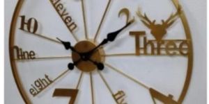 Gold Polish Wall Clock