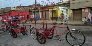 300 Kg Red Ice Cream Tricycle