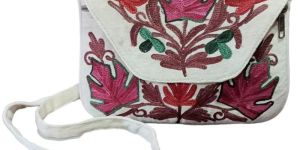 Kashmiri Embroidery Croco Sling Bags