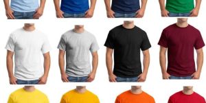 Printed Cotton Round Neck Plain T-Shirts