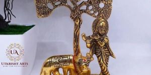 Brass Krishna Statue