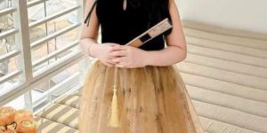 Ned Girls Casual Wear Frock Dress