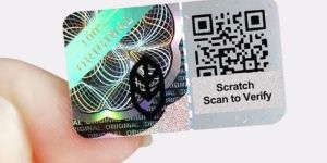 Silver Scratch Hologram Sticker , Packaging Type
