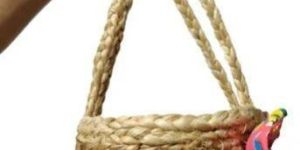 Round Raw Jute Basket