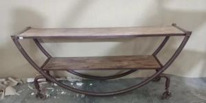 Wooden Floor Shelf