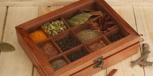 Wooden Spice Box