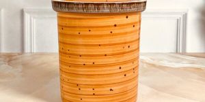 Tangerine Spiral Pickle Jar Barni