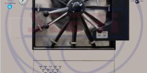 YSU-608 Gold Horizontal High Pressure Vacuum Double Door Steam Sterilizer