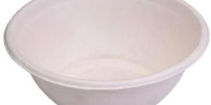 White Bagasse Round Bowl