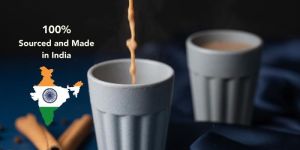 RICE HUSK CUTTING CHAI CUPS - 100 ML