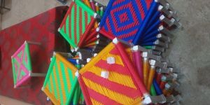 Black Wooden Pidhi Charpai