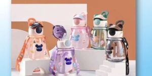 Plastic Kids Drinking Sipper Water Bottle