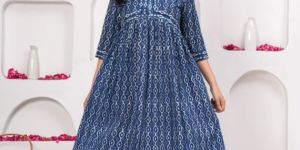 Maxi Dress Bagru Hand Block Printed