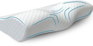 BUTTERFLY DESIGN CERVICAL COUNTER MEMORY FOAM PILLOW