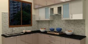 L Shaped Modular Kitchen