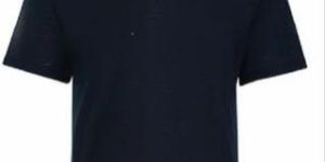 Navy Blue Unisex Cotton Polo T-Shirt