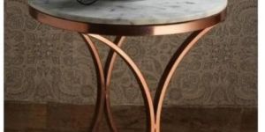 White Marble Round Side Table