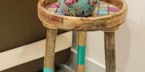Wooden Side Table for Home Decor