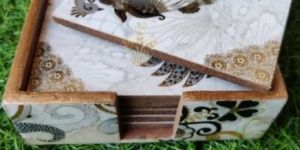 Wooden Square Serving Coasters Set of 6