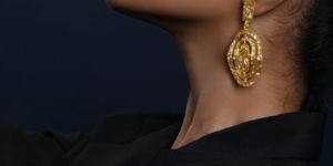 Mouriza Brass Earrings