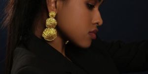 Starfish Brass Earrings