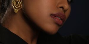 Zerca Brass Stud Earrings