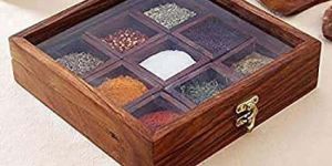 Wooden Spice Box